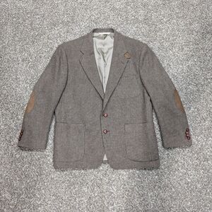 Vintage Stafford Country Collection Tweed Wool Sport Coat Blazer Size 44 S